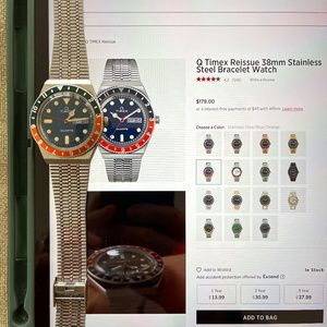 Q TIMEX REISSUE 38mm STAINLESS STEEL ADJUSTABLE BRACELET